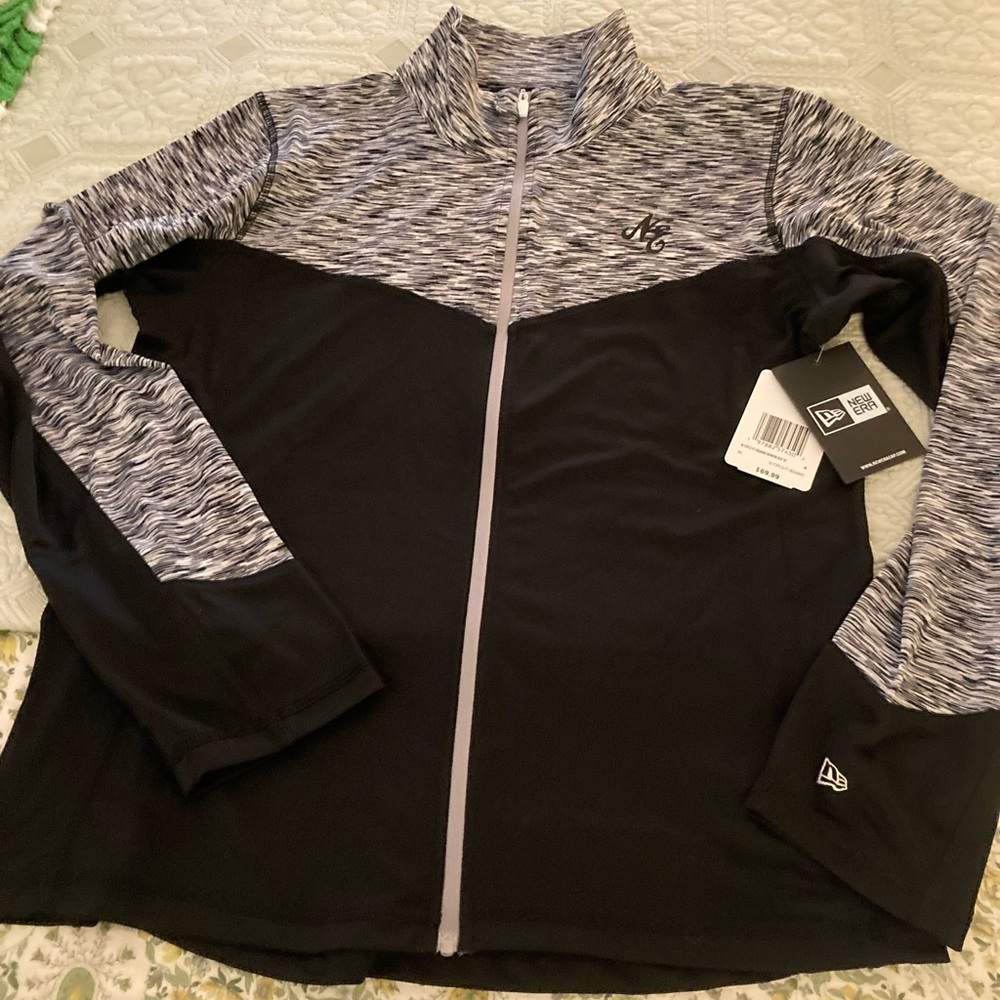 New w Tags NEW ERA High Collar Zip Up Sz Medium